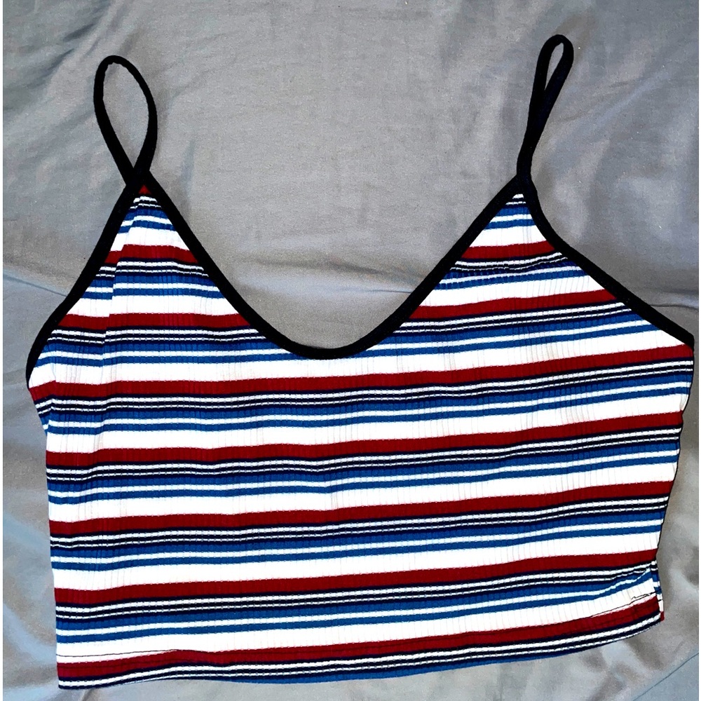 Strip print cami top